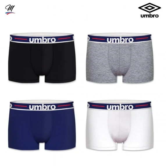 Lot de 4 Boxers Homme en Coton (Lot boxers Homme) Umbro chez FrenchMarket