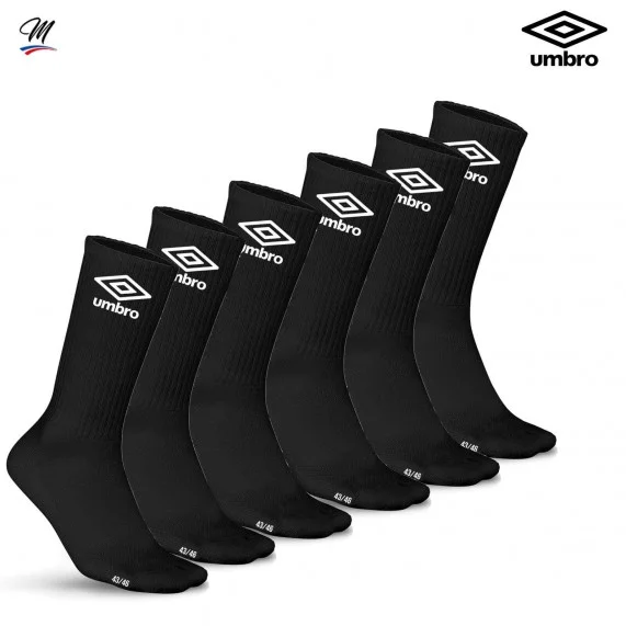 Pack de 6 Paires de Chaussettes de Sport "Umbro Logo" (Chaussettes de sport) Umbro chez FrenchMarket