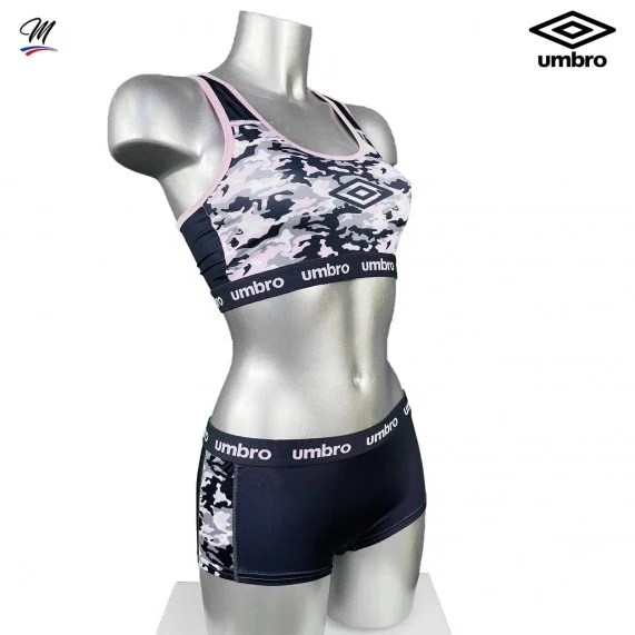 Set Sport-BHs und Boxershorts aus Mikrofaser "Camouflage" (BHs) Umbro auf FrenchMarket