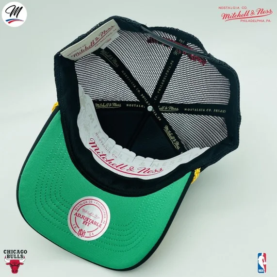 Cappello Trucker Chicago Bulls HWC "Gold Leaf" NBA (Cappellino) Mitchell & Ness chez FrenchMarket