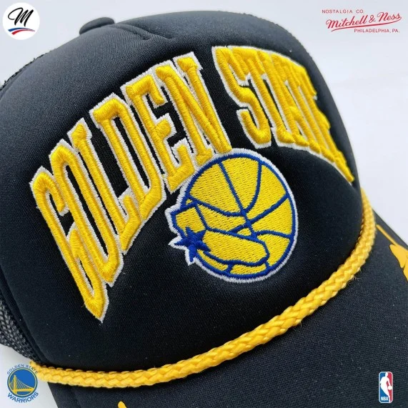 Casquette Trucker NBA Golden State Warriors HWC "Gold Leaf" (Casquettes) Mitchell & Ness chez FrenchMarket