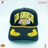 Cappello Trucker Los Angeles Lakers HWC "Gold Leaf" NBA (Cappellino) Mitchell & Ness chez FrenchMarket