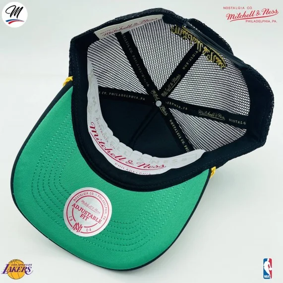 NBA Los Angeles Lakers HWC "Gold Leaf" Trucker Cap (Cap) Mitchell & Ness auf FrenchMarket