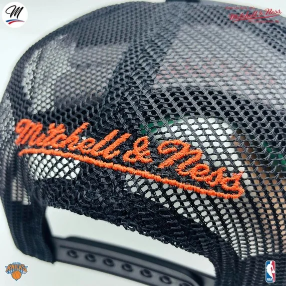 Cappello Trucker New York Knicks HWC "Gold Leaf" NBA (Cappellino) Mitchell & Ness chez FrenchMarket