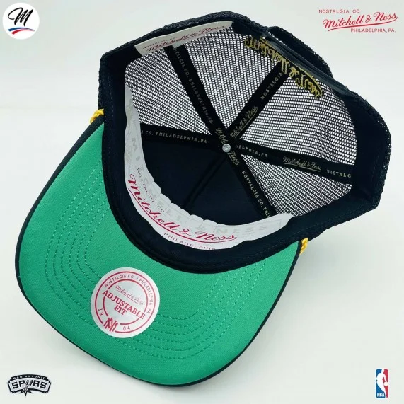 Cappello Trucker San Antonio Spurs HWC "Gold Leaf" NBA (Cappellino) Mitchell & Ness chez FrenchMarket