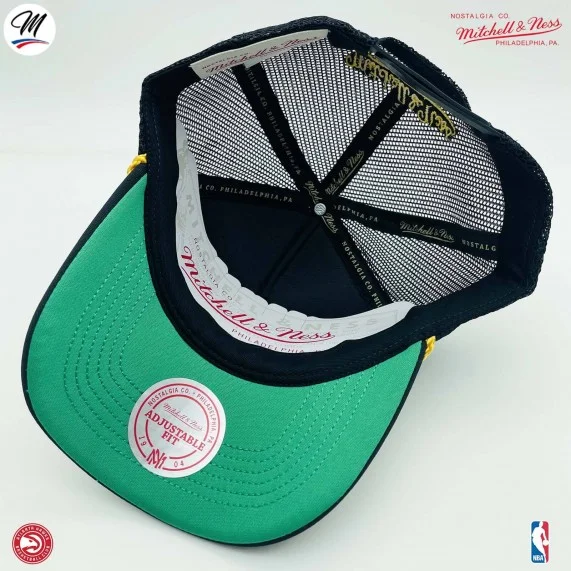 Atlanta Hawks HWC Cappello Trucker NBA "Foglia d'Oro (Cappellino) Mitchell & Ness chez FrenchMarket