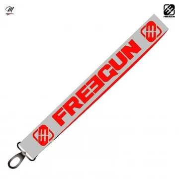 FREEGUN Keyring - Grey / Red