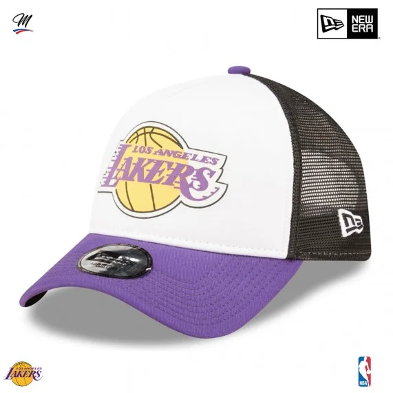 Los Angeles Lakers "Team Color" A-Frame Trucker Cap (Caps) New Era chez FrenchMarket