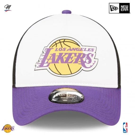 NBA Los Angeles Lakers "Team Color" A-Frame Trucker Cap (Cap) New Era auf FrenchMarket