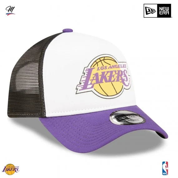 Casquette A-Frame Trucker NBA Los Angeles Lakers "Team Color" (Casquettes) New Era chez FrenchMarket