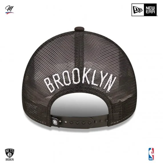 NBA Brooklyn Nets "Team Color" A-Frame Trucker Cap (Cap) New Era auf FrenchMarket