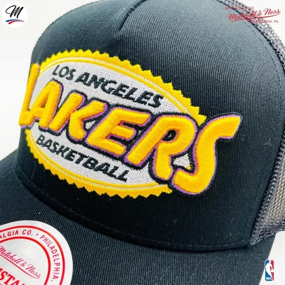 Casquette Trucker NBA Los Angeles Lakers HWC "Team Seal" (Casquettes) Mitchell & Ness chez FrenchMarket