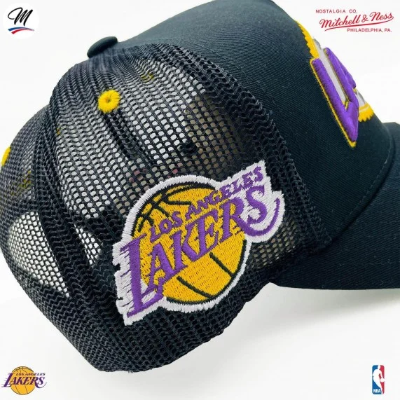 Los Angeles Lakers HWC "Team Seal" Cappello Trucker NBA (Cappellino) Mitchell & Ness chez FrenchMarket