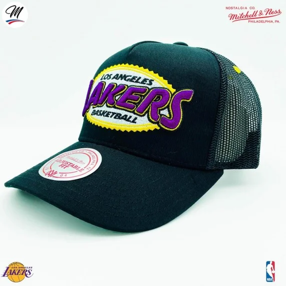 Casquette Trucker NBA Los Angeles Lakers HWC "Team Seal" (Casquettes) Mitchell & Ness chez FrenchMarket