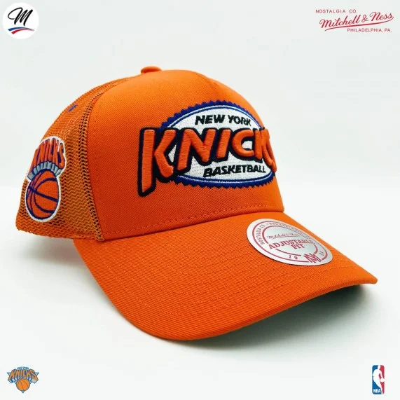 Cappello Trucker New York Knicks HWC "Team Seal" NBA (Cappellino) Mitchell & Ness chez FrenchMarket