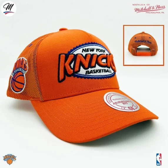 NBA New York Knicks HWC "Team Seal" Trucker Cap (Cap) Mitchell & Ness auf FrenchMarket