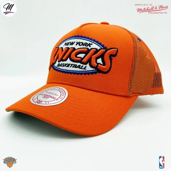 Casquette Trucker NBA New York Knicks HWC "Team Seal" (Casquettes) Mitchell & Ness chez FrenchMarket