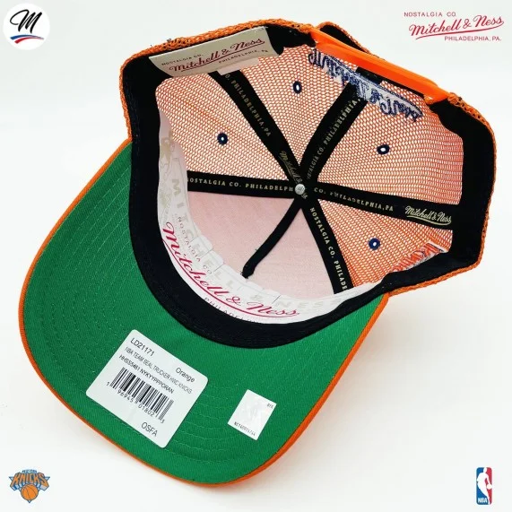 Cappello Trucker New York Knicks HWC "Team Seal" NBA (Cappellino) Mitchell & Ness chez FrenchMarket