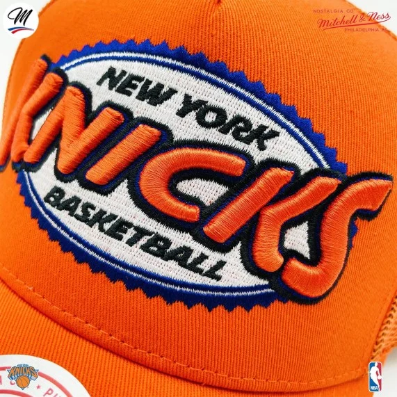 Casquette Trucker NBA New York Knicks HWC "Team Seal" (Casquettes) Mitchell & Ness chez FrenchMarket