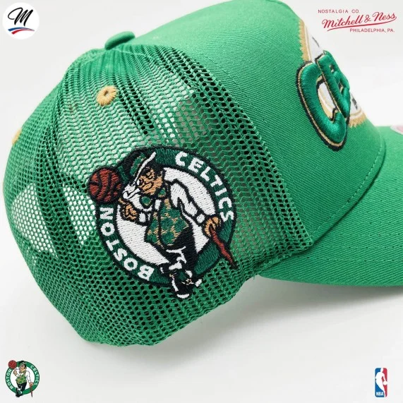 Gorra Trucker NBA "Team Seal" de los Boston Celtics HWC (Gorras) Mitchell & Ness chez FrenchMarket