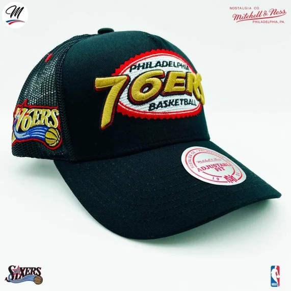 Casquette Trucker NBA Philadelphia 76ers HWC "Team Seal" (Casquettes) Mitchell & Ness chez FrenchMarket