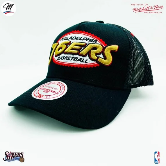 NBA Philadelphia 76ers HWC "Team Seal" Trucker Cap (Cap) Mitchell & Ness auf FrenchMarket