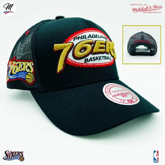 Casquette Trucker NBA Philadelphia 76ers HWC "Team Seal" (Casquettes) Mitchell & Ness chez FrenchMarket