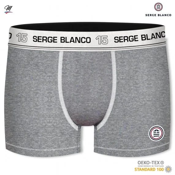 Lot de 5 Boxers Homme en Coton (Lot boxers Homme) Serge Blanco chez FrenchMarket