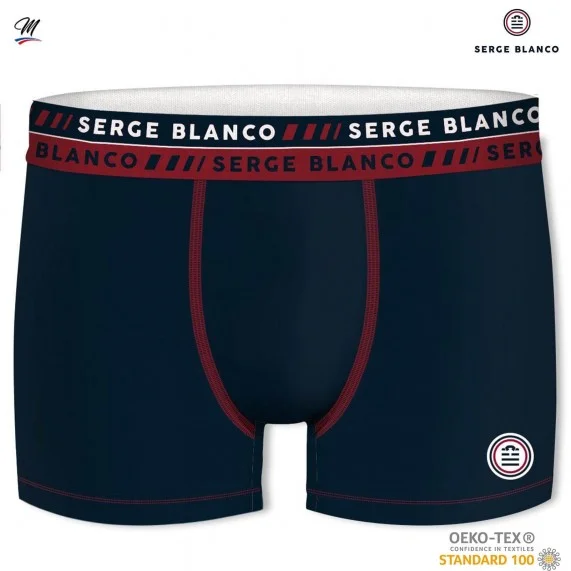 Set di 5 boxer da uomo in cotone (Boxer da uomo) Serge Blanco chez FrenchMarket