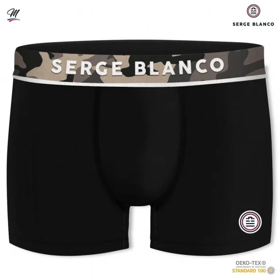 Set di 5 boxer da uomo in cotone (Boxer da uomo) Serge Blanco chez FrenchMarket