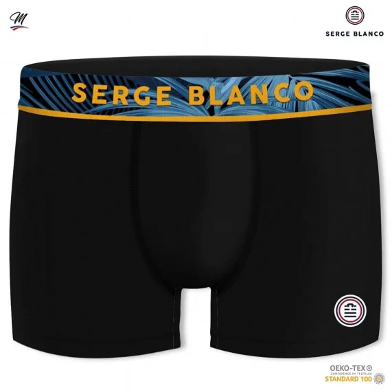 Set van 5 herenboxershorts in katoen (Herenboxershorts) Serge Blanco chez FrenchMarket