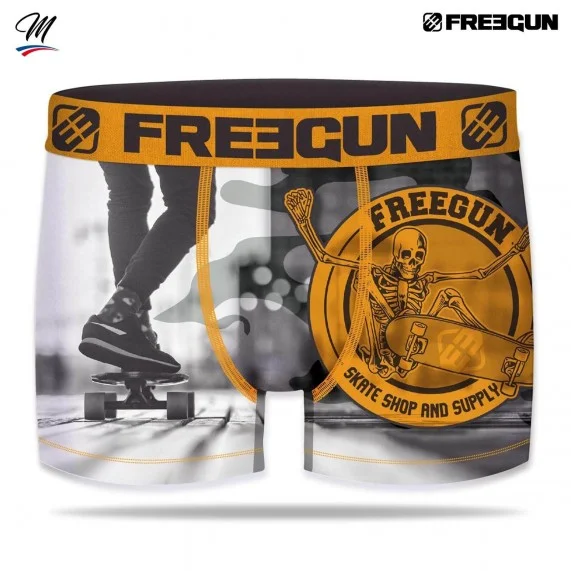 Boxer Homme Premium "Skate or Die" (Boxers Homme) Freegun chez FrenchMarket