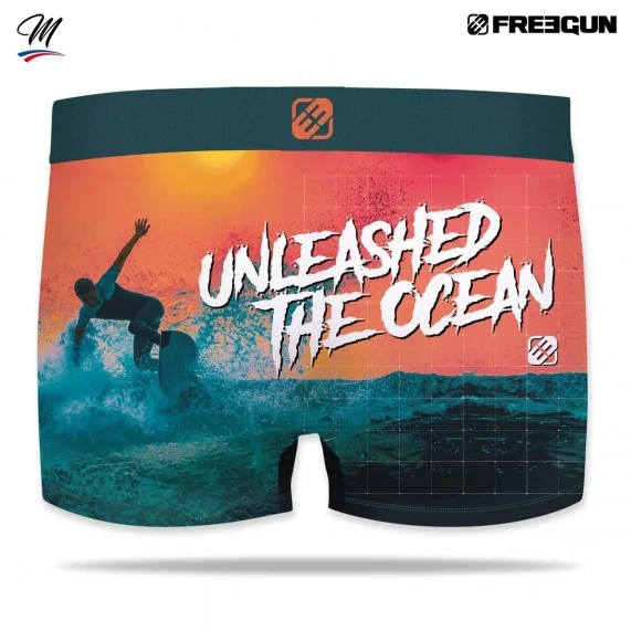 Boxer Homme Premium Summer "Surf & Ocean" (Boxers Homme) Freegun chez FrenchMarket