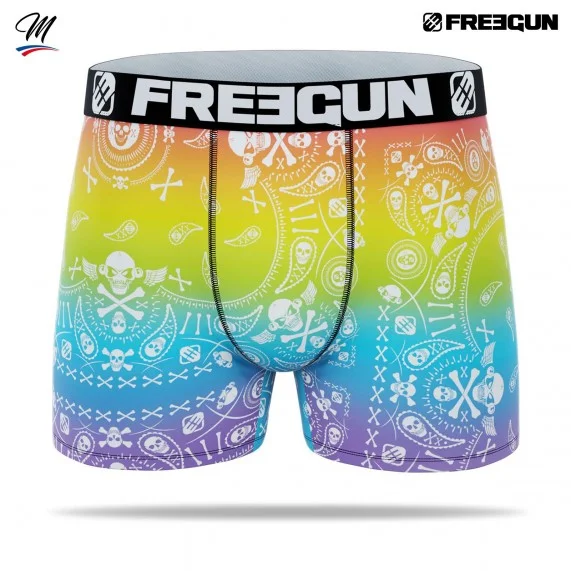 Boxer Homme Premium "Psychedelic" (Boxers Homme) Freegun chez FrenchMarket