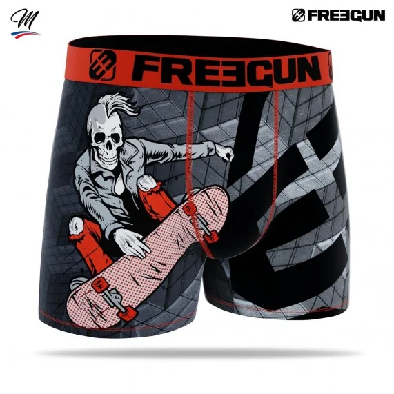 Boxer Homme Premium "Skate or Die" (Boxers Homme) Freegun chez FrenchMarket