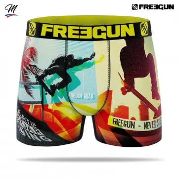 Boxer Homme Premium "Skate or Die" (Boxers Homme) Freegun chez FrenchMarket