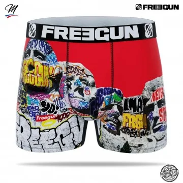 Herenboxer met straatkunst (Boksers) Freegun chez FrenchMarket