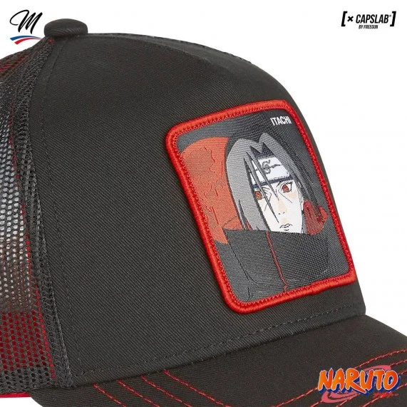 Cappello Trucker "Itachi Uchiwa" Naruto (Cappellino) Capslab chez FrenchMarket