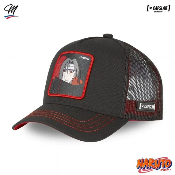 Cappello Trucker "Itachi Uchiwa" Naruto (Cappellino) Capslab chez FrenchMarket