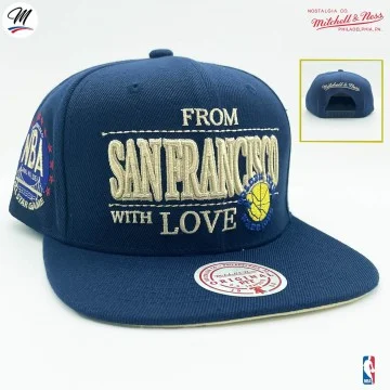 Cappellino NBA "San Francisco con amore" dei Golden State Warriors (Cappellino) Mitchell & Ness chez FrenchMarket