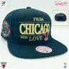 Cappellino NBA "Chicago With Love" dei Chicago Bulls (Cappellino) Mitchell & Ness chez FrenchMarket