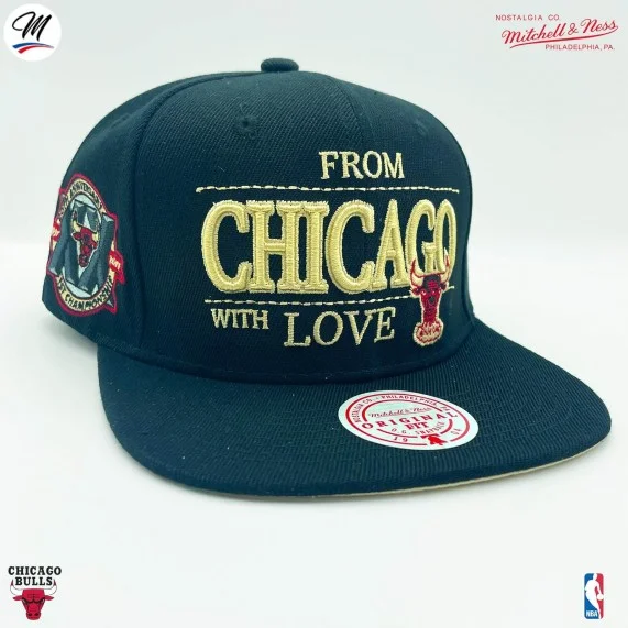 Cappellino NBA "Chicago With Love" dei Chicago Bulls (Cappellino) Mitchell & Ness chez FrenchMarket