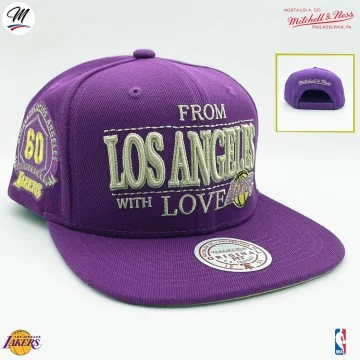Cappellino NBA "Los Angeles con amore" dei Los Angeles Lakers (Cappellino) Mitchell & Ness chez FrenchMarket
