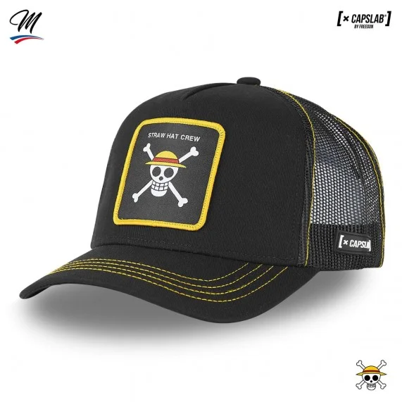 Cappello Trucker ONE PIECE Straw Hat Crew (Cappellino) Capslab chez FrenchMarket