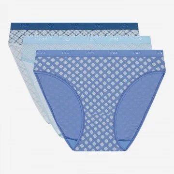 Set van 3 katoenen Stretch Fancy Panties "Les Pockets de Dim" (Slipje) Dim chez FrenchMarket