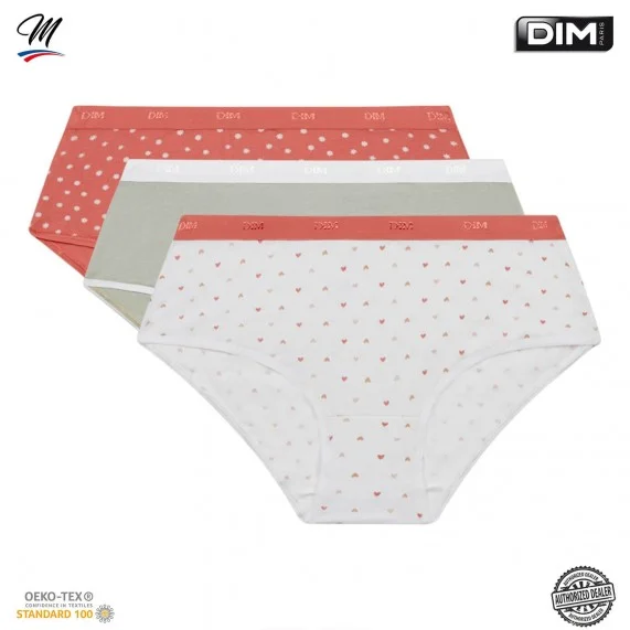 Set of 3 Fancy Cotton Stretch Boxers "Les Pockets de Dim" (Boxers) Dim on FrenchMarket