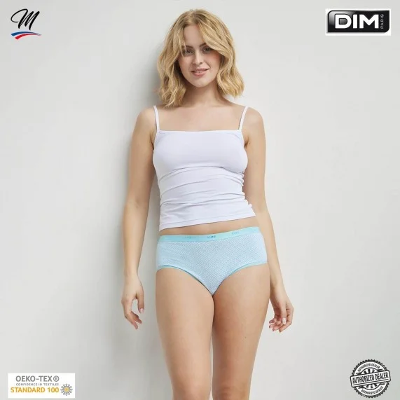 Lot de 3 Boxers Fantaisie Coton Stretch "Les Pockets de Dim" (Boxer Femme) Dim chez FrenchMarket