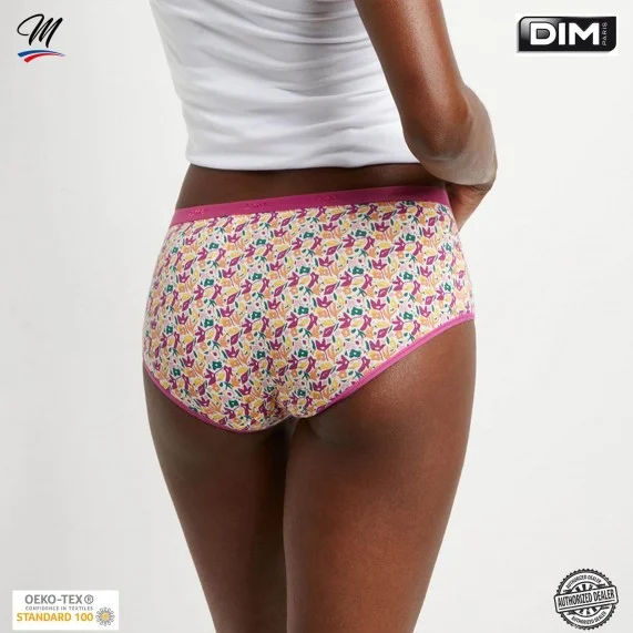 Lot de 3 Boxers Fantaisie Coton Stretch "Les Pockets de Dim" (Boxer Femme) Dim chez FrenchMarket