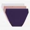 Set of 3 "Eco" Cotton Stretch PantiesDim" (Panties) Dim on FrenchMarket