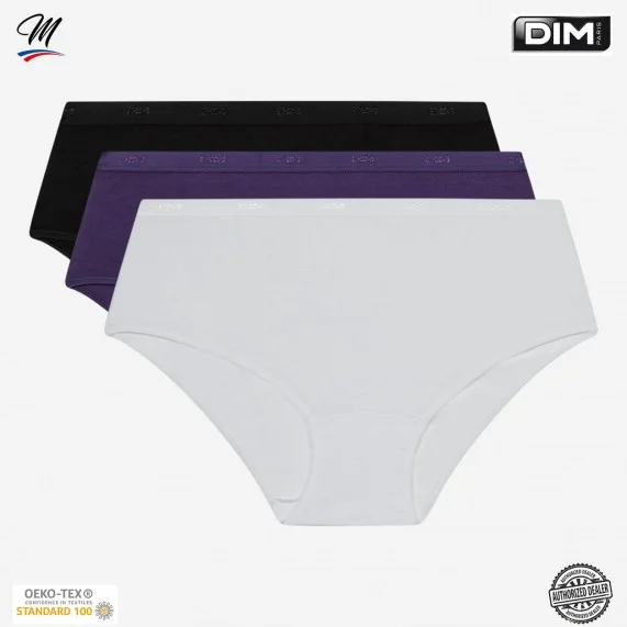 Set of 3 Cotton Stretch Boxers "EcoDim" (Boxers) Dim on FrenchMarket